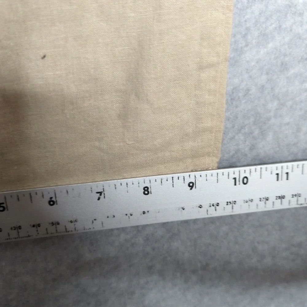 D.O.C by Discovery Clothing Co Linen Pants Medium Beige Drawstring Waist Pockets